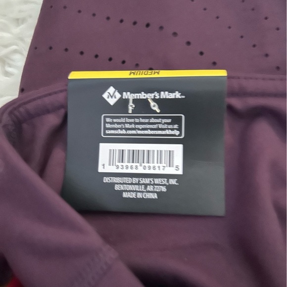 SOLD New Members Mark legging purple plum workout 0455 - Picture 4 of 5